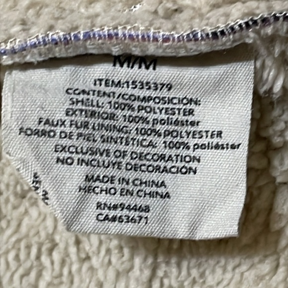 Sage Collective Shirt‎ Jacket Purple Plaid Size Medium Sherpa Fleece - Picture 6 of 7